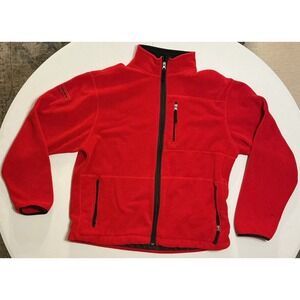 VTG Y2K Polo Sport Ralph Lauren Mens XL Red Polartec Fleece Full Zip Jacket